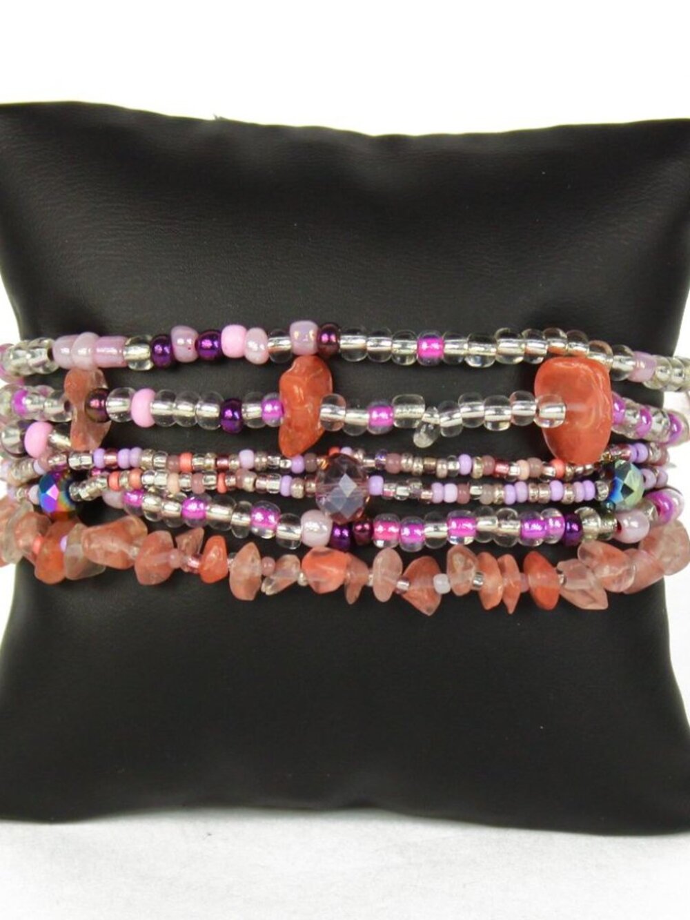 Czech Glass Bead PINK & PURPLE Bracelet